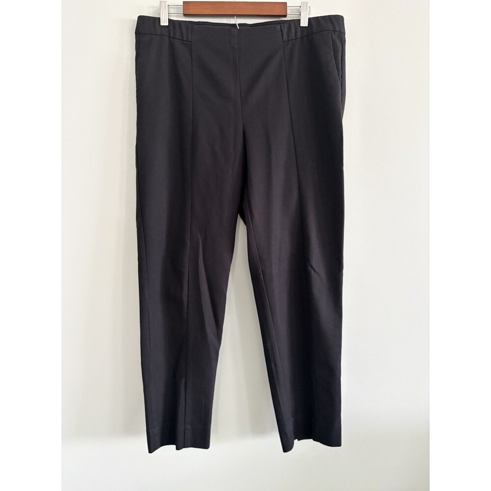 J Jill Essential Slim Ankle Pants Pull On Womens Size 16 Black Career Capsule